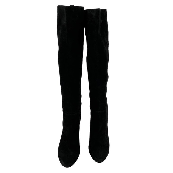 SAM EDELMAN Caprice Knee-High Black Suede Block Heel Boots Size 9 NWOT - Picture 8 of 10